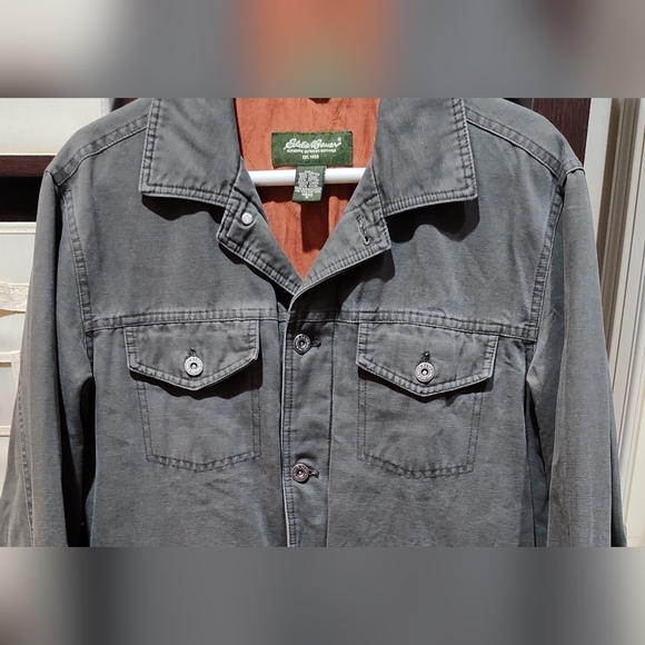 Eddie Bauer heavy duty shirt jacket Mens S - Picture 3 of 11
